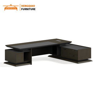 Bàn văn phòng sang trọng văn phòng bàn điều hành lớn màu trắng Bàn đồ nội thất văn phòng bàn gỗ bàn máy tính bảng - Product Image 3