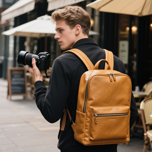 Nhà Sản Xuất Chuyên Nghiệp Thực Hiện Công Suất Lớn Vegan Da Túi Máy Ảnh Cao End Sợi Nhỏ Da Máy Ảnh Ba Lô Cho Dslr/<span class=keywords><strong>Slr</strong></span> - Product Image 5