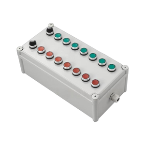 16 Way Double-row Two Rotary Knobs + Fourteen Self-reset Buttons IP65 Waterproof Control Station Box,Button box - Product Image 1