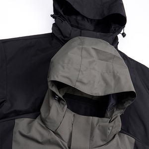 YinQu Men's Fashion Off-Shoulder Storm Jacket 3-in-1 Protected Windproof &amp; <strong>Waterproof</strong> <strong>Warm</strong> for Spring With Polyester Filling - Product Image 6