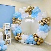 Ballons Macaron Bleu Vente Chaude 12 Pouces 2.8g, Décoration de Fête d'Anniversaire et de Cérémonie de Remise des Diplômes avec Ballons Pastel 30cm
