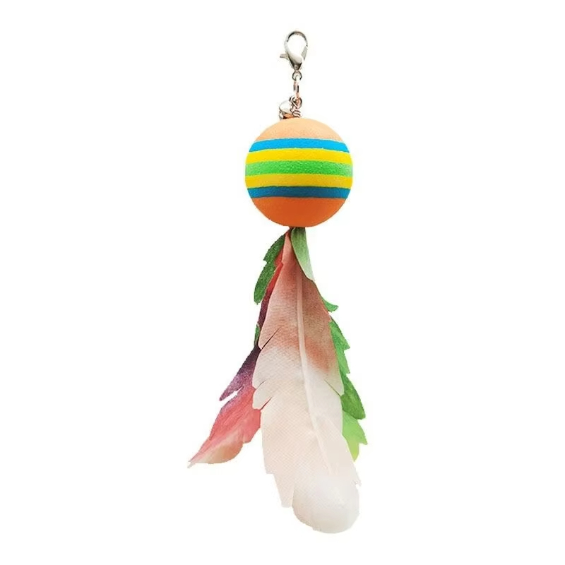 Boule arc-en-ciel-Plume artificielle