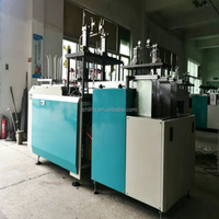 Machine de fabrication de vaisselle en carton entièrement automatique à double station, machine à fabriquer des assiettes jetables en carton à vendre
