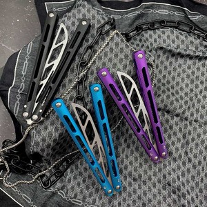 Лучшие игрушки для кемпинга, Складные Игрушки-бабочки, тренировочный инструмент с 420 сталью, настраиваемый, OEM, опора, открытый нож, качели - Product Image 2