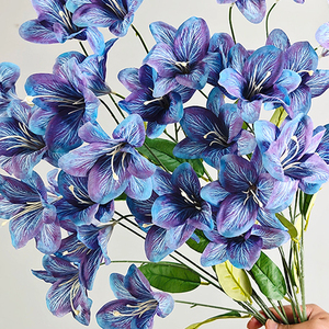 Fleurs et plantes artificielles bleu poussière, Matériel floral bleu grisâtre pour bouquets <span class=keywords><strong>de</strong></span> mariage DIY et décoration <span class=keywords><strong>de</strong></span> plafond en gros - Product Image 3