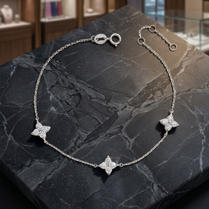 Diamant rond CVD de 0,30 carats cultivé en laboratoire avec bracelet tennis en or blanc 18 carats pour femme, bijoux pour occasions spéciales - Product Image 5