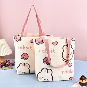 Sac fourre-tout en toile personnalisé avec poignée et fermeture personnalisée, matériau aspect feutre doux, grande capacité pour le shopping et les cadeaux - Product Image 6