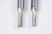 Fraiseuse CNC portative de précision, robuste, à double tranchant, 2 flûtes, en carbure de tungstène HRC 65, queue en titane