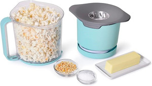 Máquina para hacer <span class=keywords><strong>palomitas</strong></span> de maíz rápida portátil de cocina automática, 220V, aire caliente eléctrico, Mini máquina para hacer <span class=keywords><strong>palomitas</strong></span> de maíz con cubierta superior - Product Image 2