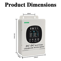 SUYEEGO Contrôleur de charge solaire 12V 24V 36V 48V 40A 60A Max 80V Wifi en option DC/DC & MPPT pour système RV