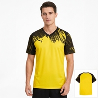 Maillot de football domicile original BVB pour homme 25/26 [Adeyemi 27] Col en V 100% polyester respirant Taille L
