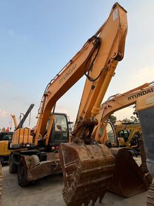 รถขุดล้อยางดีเซล 21 ตัน สภาพสมบูรณ์ ยี่ห้อฮุนได รุ่น 210w-7 มือสอง พร้อมมอเตอร์ เกียร์ และปั๊ม ขาย - Product Image 2