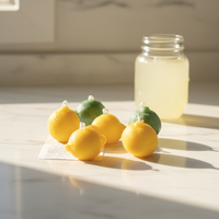 Bougies en cire de soja parfumées au citron, modèles créatifs, cadeaux parfumés pour les occasions festives - pour Thanksgiving