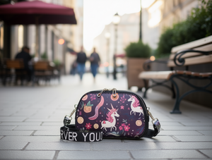 Borsa a Mezzaluna da Donna in EVA con Guscio Rigido, Stampa Cartoon, Tracolla Rimovibile, Stile Carino, Capacità 1-1,9l - Product Image 2