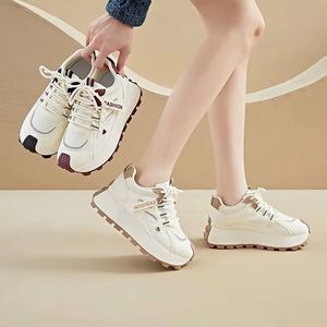 Zapatillas de otoño para estudiantes, deportivas, para correr, de ocio, estilo urbano, con suela gruesa, que aumentan la altura, tipo Dad Shoes - Product Image 4