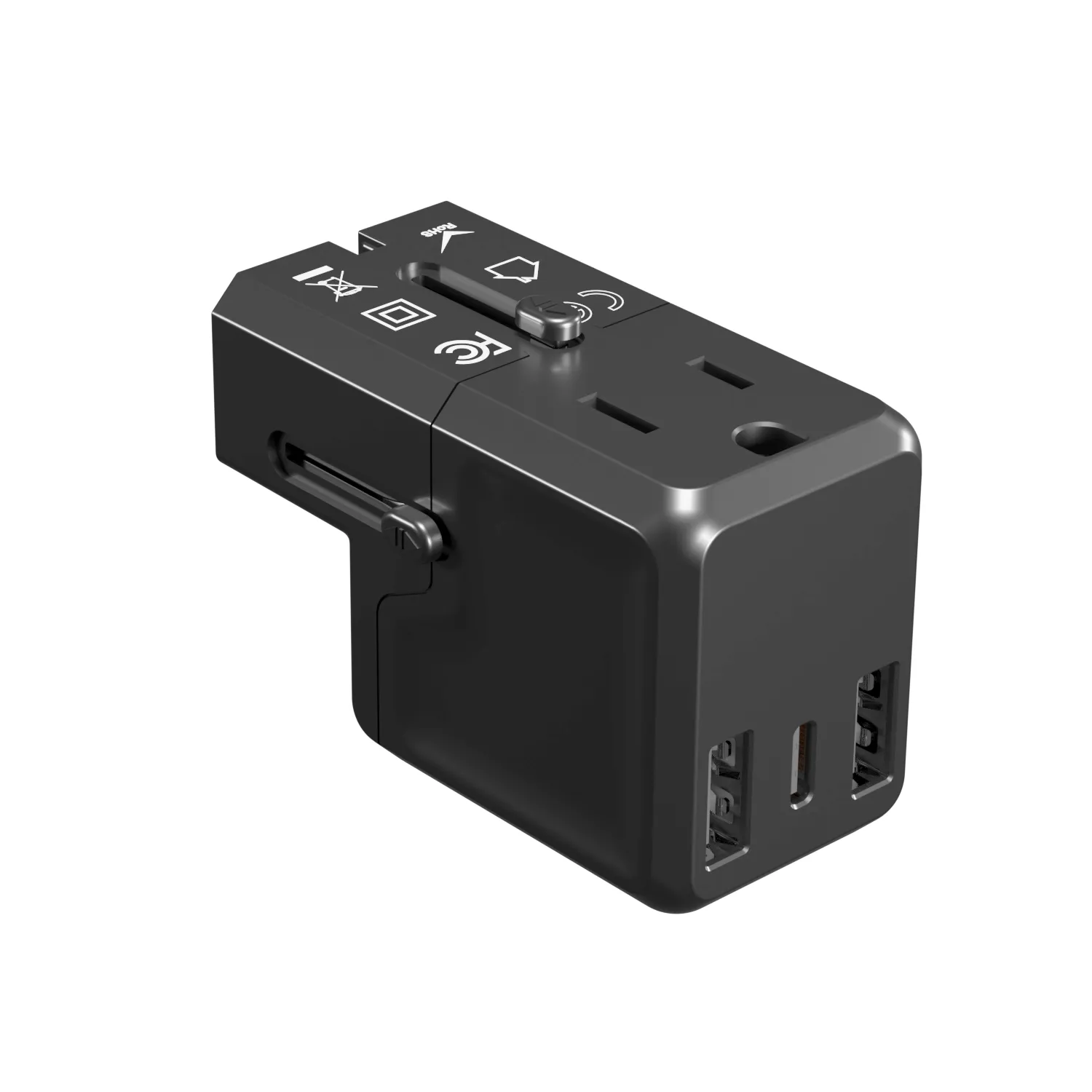 New Trend Mini Portable Global Travel Universal Adaptor USA Socket Mobile Phone Quick Charging Pocket Travel Charger