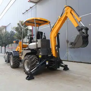 EPA giá rẻ nhất Trung Quốc nhỏ nhất điện bánh xe backhoe lật Mini khớp nối kết thúc trước sử dụng loader Mini loadere tractoelle