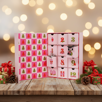 Caja Organizadora de Joyería de Alta Gama, Impermeable, con Calendario de Adviento, Cierre Magnético y Forro de Esponja, para Regalo de San Valentín