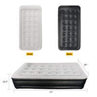 Lit d'air gonflable de qualité supérieure, matelas pneumatique taille Queen/Twin avec pompe intégrée pour la maison et le camping en plein air