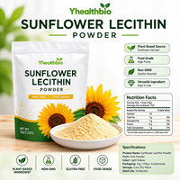 Poudre de lécithine de tournesol de haute pureté, poudre de graines de tournesol saine, émulsifiant alimentaire multifonctionnel, stock important