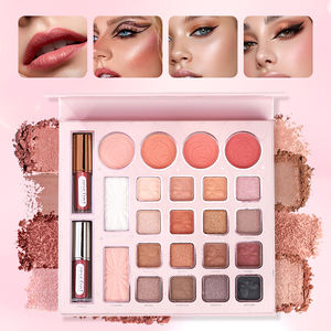 Paleta de Sombras de Ojos Mate y Brillante con Tubo de Laca Labial a Juego, Fácil de Colorear - Product Image 2
