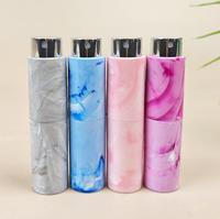Atomiseur de parfum miniature 10 ml motif marbre, en plastique ABS, portable, rechargeable, flacon pulvérisateur vide avec pompe, soyeux