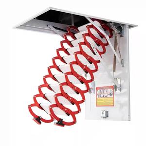 DDP livraison gratuite grenier échelle pliante avec <span class=keywords><strong>trappe</strong></span> porte personnalisé Loft échelle télescopique en aluminium échelle <span class=keywords><strong>coulissante</strong></span> - Product Image 2