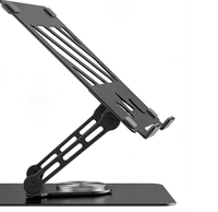 Support pour tablette et ordinateur portable, hauteur et angle réglables, support métallique pour ordinateur portable, conception ventilée pour appareils de 10 à 17 pouces