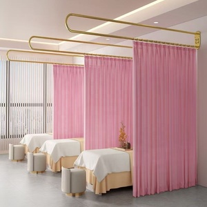 ม่านกั้นห้องเสริมสวย ม่านสำหรับการรักษาสุขภาพพร้อมราวแขวน - Product Image 1