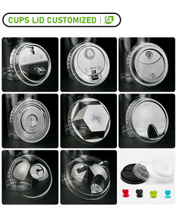 Vasos de Plástico PET 100% Compostables de 12oz y 16oz con Tapas, Impresión UV Personalizada, 90mm de Diámetro, Desechables, Transparentes, para Bebidas de Comida Rápida y Refrescos - Product Image 6