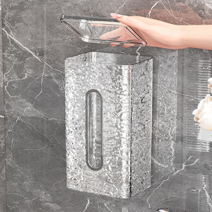 Wall Mounted Tissue Box Waterproof Multipurpose For Bathroom Kitchen Home Use - Product Image 4