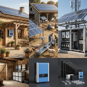 Système solaire monocristallin 11 kW 48 V avec fonction de complément au réseau, batterie lithium-ion 16 kWh, kit complet de montage autonome <span class=keywords><strong>pour</strong></span> balcon - Product Image 5