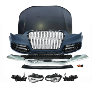 Kit de carrosserie de pare-chocs avant avec deux phares, kits de carrosserie de haute qualité pour Audi <span class=keywords><strong>A5</strong></span> S5 09-11 <span class=keywords><strong>B8</strong></span>, mise à niveau vers le style RS5 B9 12-16 - Product Image 1