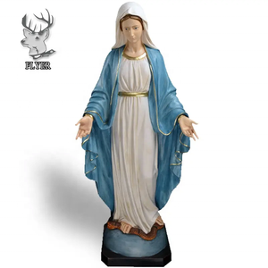 Figuras Católicas de Resina Hechas a Mano a Precio de Fábrica, Escultura de Tamaño Real de la Virgen María en Fibra de Vidrio, Estatuas Religiosas en Venta - Product Image 1
