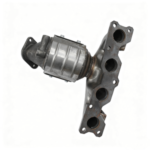Convertisseur catalytique de système d'échappement en acier inoxydable SS409 pour pièces de véhicule de collecteur avant Hyundai Santa Fe 2.4 - Product Image 1