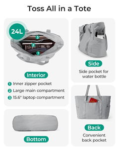 Women Tote <b>Bag</b> with Zipper <b>Nurse</b> Shoulder Handbag Work Tote with Compartments Shopping <b>Bag</b> - Product Image 5