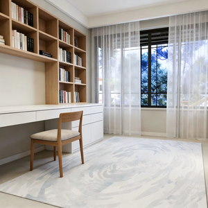 Alfombra Tejida Wilton de Polipropileno, Alfombra Moderna de Cuadrados Grandes para Sala de Estar, Dormitorio, Hotel, Restaurante - Product Image 1