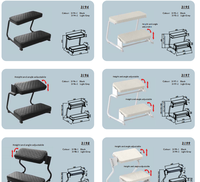 Repose-pieds ergonomique réglable à 2 niveaux pour bureau et maison