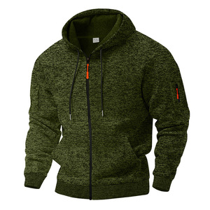 Winter Sweater <strong>Men</strong> Solid Hooded Coat <strong>Fleece</strong> and Thicken the Sweater Zipper Wool <strong>Cardigan</strong> Sweater Untuk for <strong>Men</strong> - Product Image 3