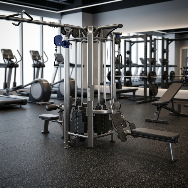 Factory Direct Multi Exercise Gym Workout Station, Station Gym, 6 Station Multi Gym Equipment 8 Station Functional Trainer