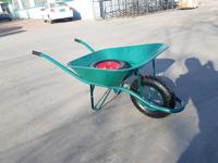 WB6400 Meilleure vente, modèle français, brouette avec capacité de charge de 160 kg, 65 L, roue pneumatique de 4,00-8 pouces