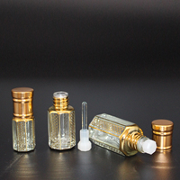CJ-Hot Sale Fancy Octagon Empty 6ML Arabischer Kristall Attar Ätherisches Öl Parfüm Glasflasche für Oud Oil