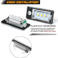 Lumière de plaque d'immatriculation LED E4 pour Audi A3 A4 S3 S4 A6 S6 Q7 RS4, sans erreur CANBUS