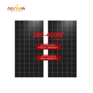 NONIVIA 380w 385w 390w 395w 400 와트 태양 전지 패널 모노 파키스탄 가격 72 셀