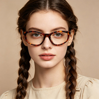 Lunettes optiques en acétate faites à la main de haute qualité Lmamba 8647, montures de lunettes rétro œil de chat, logo personnalisé