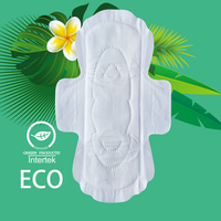 Niceday écologique jetable volumineux doux coton biodégradable serviette hygiénique pour les femmes 10 pièces/boîte