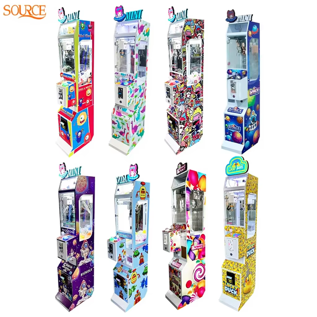 SOURCE Metal Transparent Claw Crane Machine Coin Operated Games Plush Toys Vending Claw Machine With Bill Acceptor