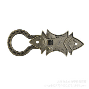Poignée de tiroir de style chinois antique B29 en alliage de zinc, forme originale 28x64mm, poignée de meuble durable - Product Image 2