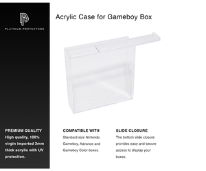 Estuche de Exhibición Acrílico Transparente Personalizado al por Mayor para Cajas de Nintendo Game Boy y Advance con Protección UV Premium - Product Image 4