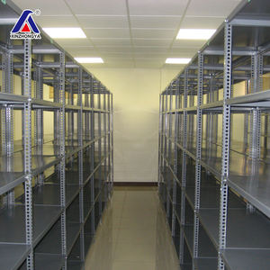 סין יצרן 6 tiers מחסן מדף אור החובה זינק מחוררת זווית מדפים מתלה יחידה מתכת אחסון מדפים ומדפים - Product Image 6